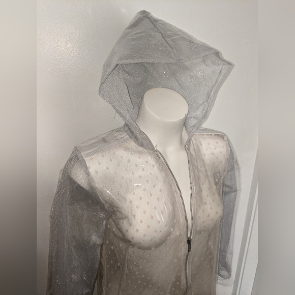 Clear Vinyl Raincoat Anorak - Picture 6 of 7